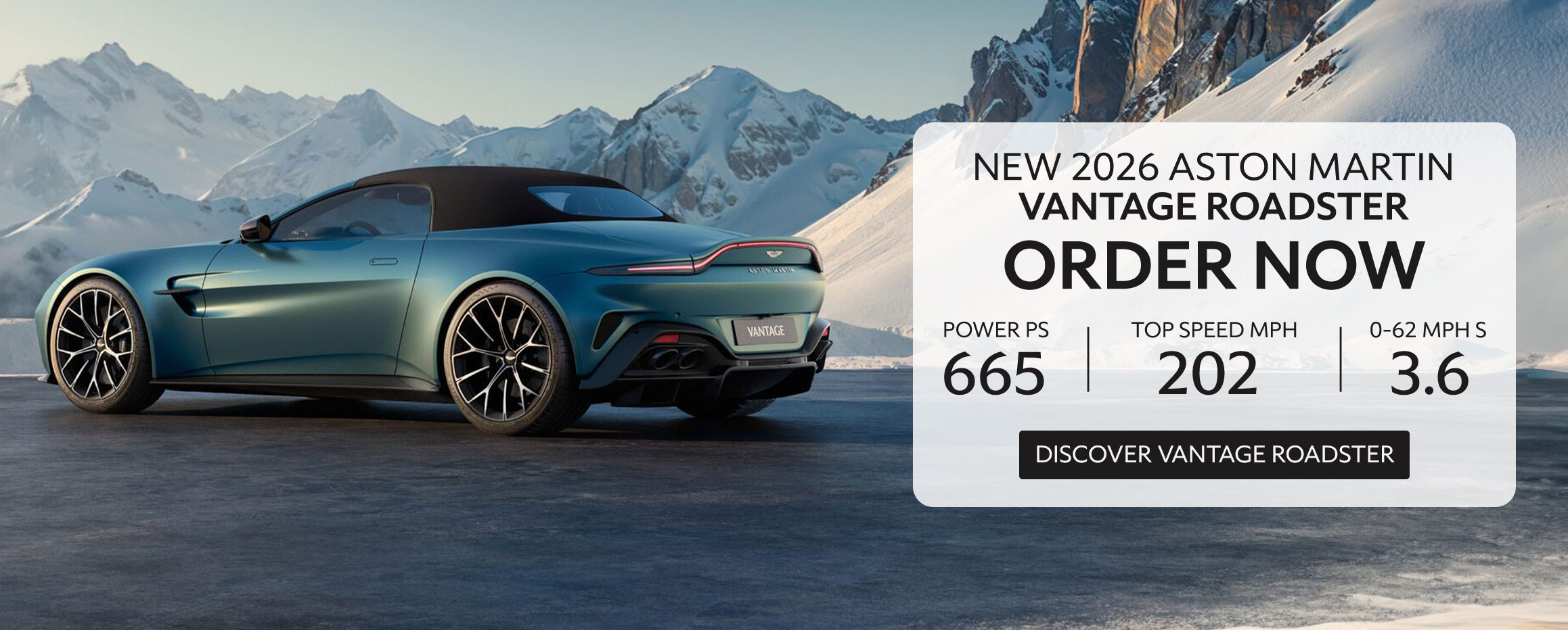 New 2025 Aston Martin Vantage Roadster Offer