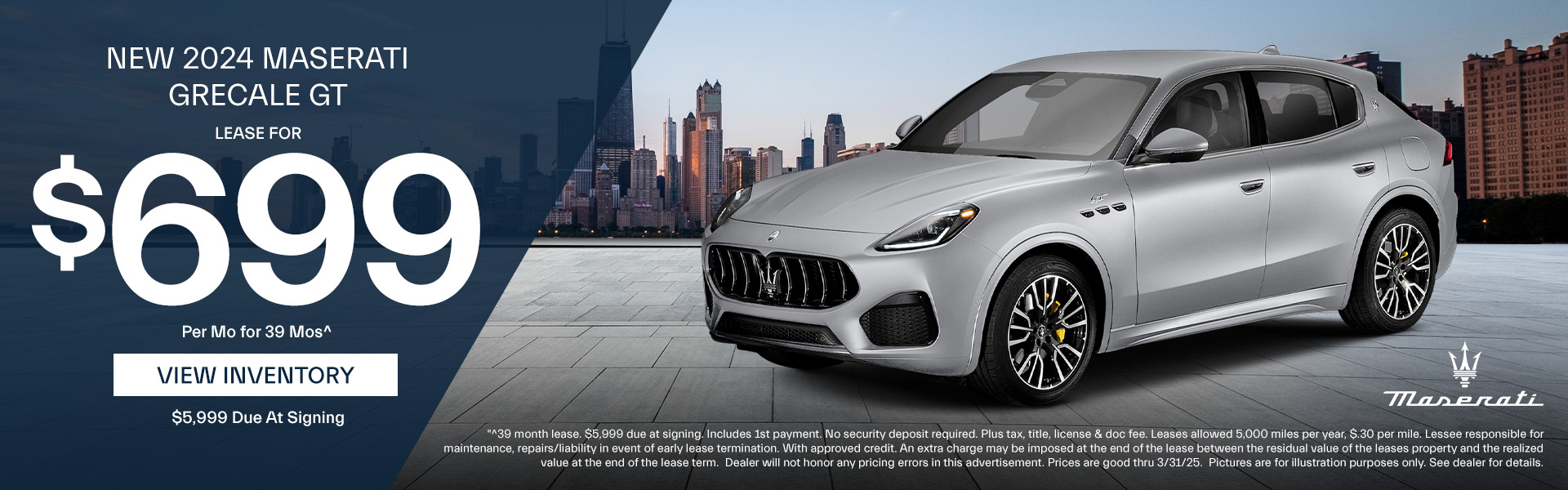 New 2024 Maserati Grecale GT Offer