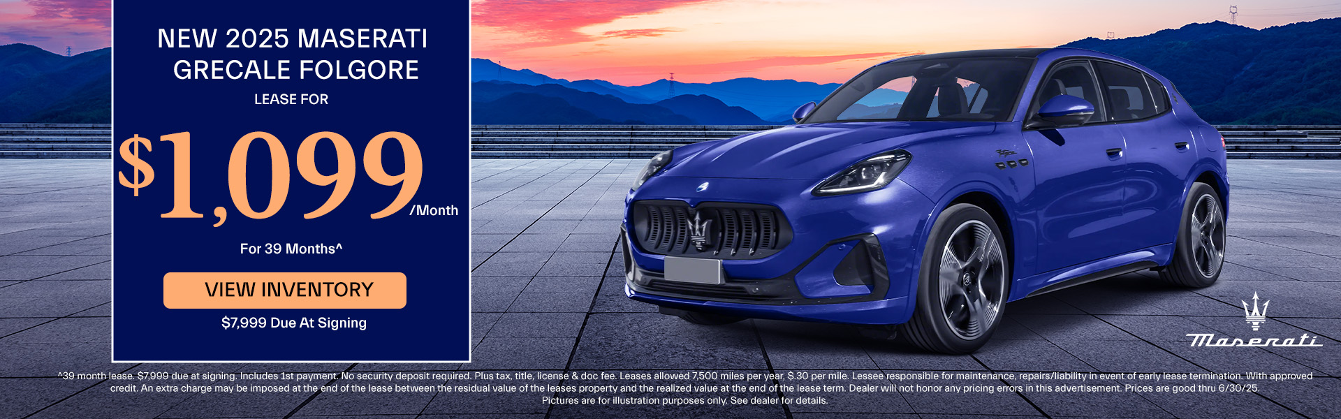New 2025 Maserati Grecale Folgore Offer